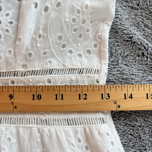 Simplee Eyelet Lace Maxi Dress XS Babydoll Coquette Cottagecore Romantic 19773 - Picture 4 of 12